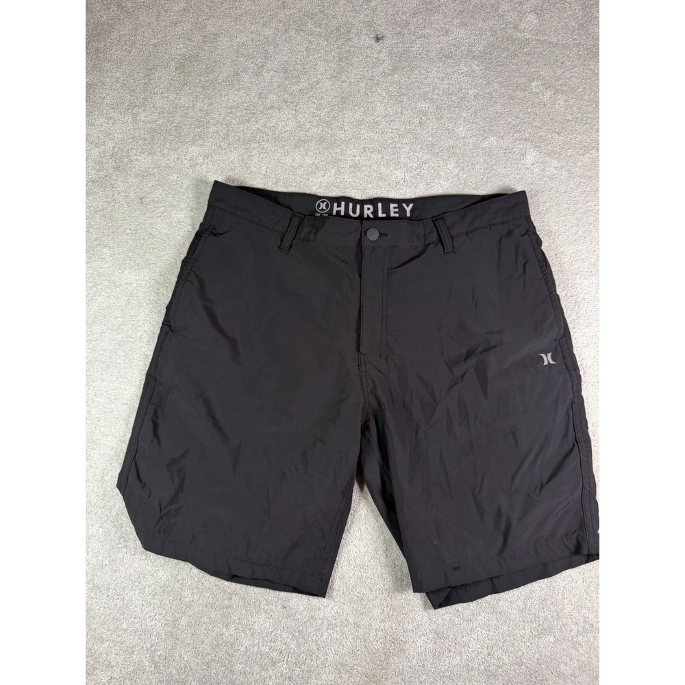 Hurley Shorts Mens 38 Black Lightweight Pockets Activewear Outdoors